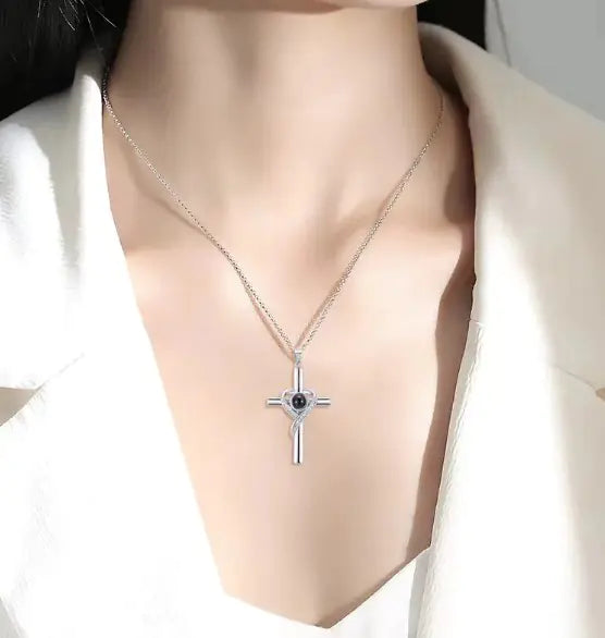 Love Cross Necklace