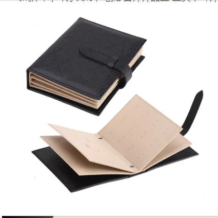 Leather Jewelry Organizer - Earring Storage Box